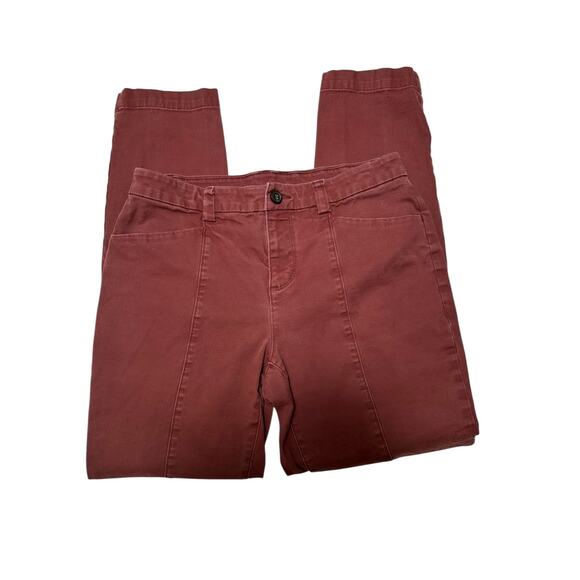 Duluth Trading Women's Stretch Pants Brick Red Size 8x29 - Picture 2 of 11